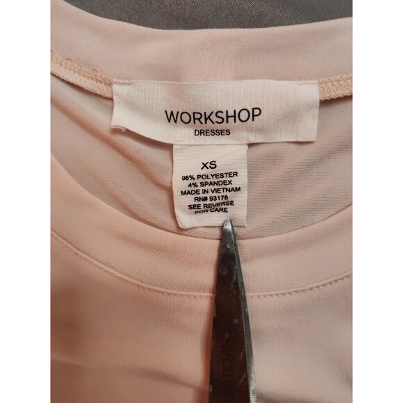 Women's Workshop Short Sleeve Jersey Shirt Dress Light Pink XS - Picture 5 of 5